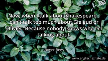Englisches Zitat von Roger Rees als Bild