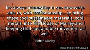 Englisches Zitat von Rohan Marley als Bild
