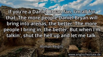 Englisches Zitat von Roman Reigns als Bild