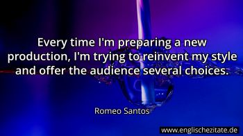 Englisches Zitat von Romeo Santos als Bild