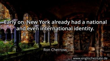 Englisches Zitat von Ron Chernow als Bild