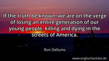 Englisches Zitat von Ron Dellums als Bild