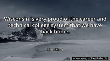 Englisches Zitat von Ron Kind als Bild