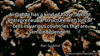 Englisches Zitat von Ron Suskind als Bild