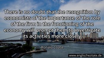 Englisches Zitat von Ronald Coase als Bild