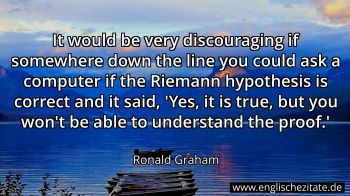 Englisches Zitat von Ronald Graham als Bild