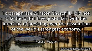 Englisches Zitat von Ronald Reagan als Bild