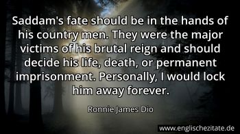 Englisches Zitat von Ronnie James Dio als Bild