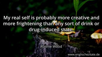 Englisches Zitat von Ronnie Wood als Bild