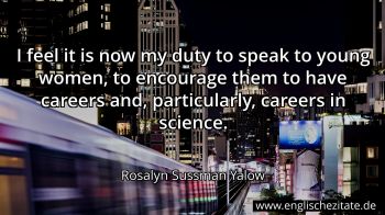 Englisches Zitat von Rosalyn Sussman Yalow als Bild