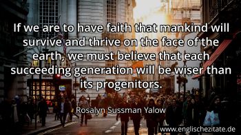 Englisches Zitat von Rosalyn Sussman Yalow als Bild