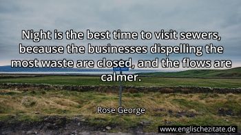 Englisches Zitat von Rose George als Bild
