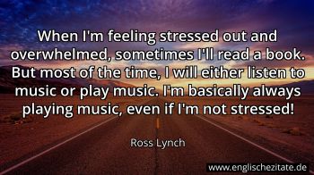 Englisches Zitat von Ross Lynch als Bild