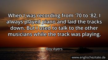 Englisches Zitat von Roy Ayers als Bild