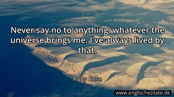 Englisches Zitat von Ruby Rose als Bild