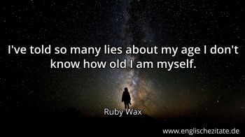 Englisches Zitat von Ruby Wax als Bild