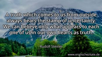 Englisches Zitat von Rudolf Steiner als Bild