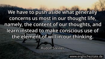 Englisches Zitat von Rudolf Steiner als Bild