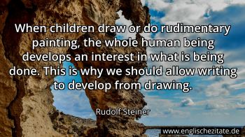 Englisches Zitat von Rudolf Steiner als Bild