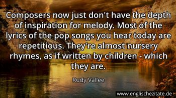 Englisches Zitat von Rudy Vallee als Bild