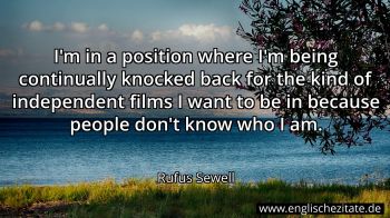 Englisches Zitat von Rufus Sewell als Bild