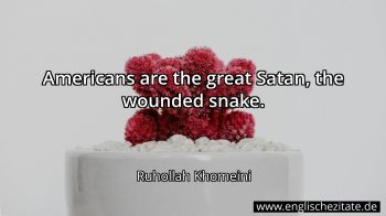 Englisches Zitat von Ruhollah Khomeini als Bild