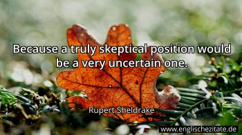 Englisches Zitat von Rupert Sheldrake als Bild