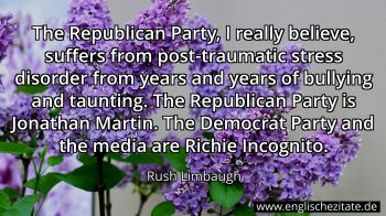 Englisches Zitat von Rush Limbaugh als Bild