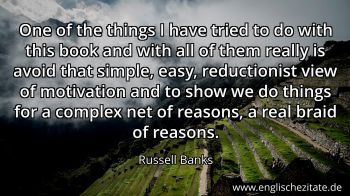 Englisches Zitat von Russell Banks als Bild
