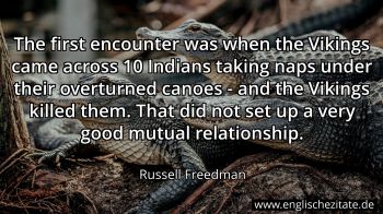 Englisches Zitat von Russell Freedman als Bild