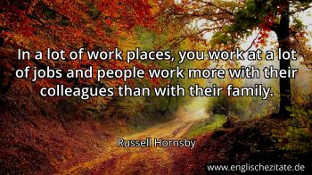 Englisches Zitat von Russell Hornsby als Bild
