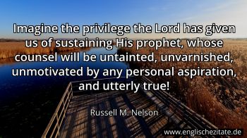 Englisches Zitat von Russell M. Nelson als Bild