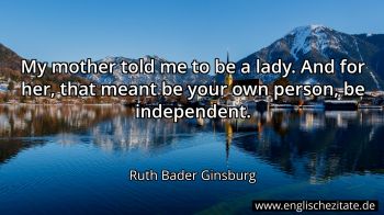 Englisches Zitat von Ruth Bader Ginsburg als Bild