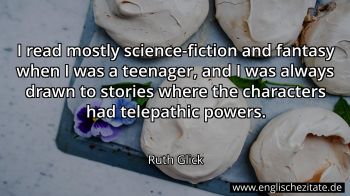 Englisches Zitat von Ruth Glick als Bild