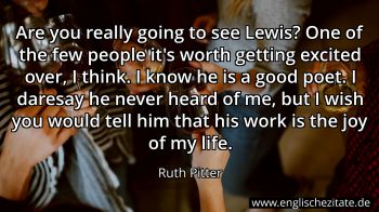 Englisches Zitat von Ruth Pitter als Bild