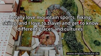 Englisches Zitat von Ruth Reinhardt als Bild