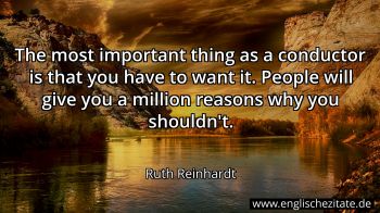 Englisches Zitat von Ruth Reinhardt als Bild