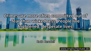 Englisches Zitat von Ruth Rendell als Bild