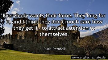Englisches Zitat von Ruth Rendell als Bild