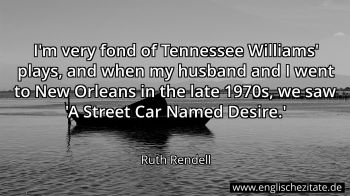 Englisches Zitat von Ruth Rendell als Bild