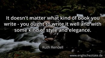 Englisches Zitat von Ruth Rendell als Bild