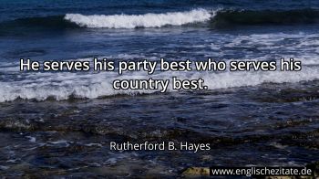 Englisches Zitat von Rutherford B. Hayes als Bild