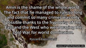 Englisches Zitat von Ryszard Kapuscinski als Bild