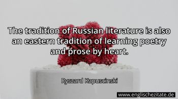 Englisches Zitat von Ryszard Kapuscinski als Bild