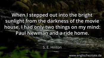 Englisches Zitat von S. E. Hinton als Bild
