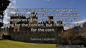 Englisches Zitat von Sabrina Carpenter als Bild