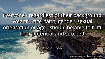Englisches Zitat von Sadiq Khan als Bild