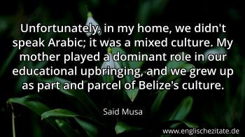 Englisches Zitat von Said Musa als Bild