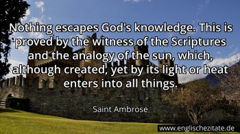 Englisches Zitat von Saint Ambrose als Bild