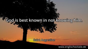Englisches Zitat von Saint Augustine als Bild